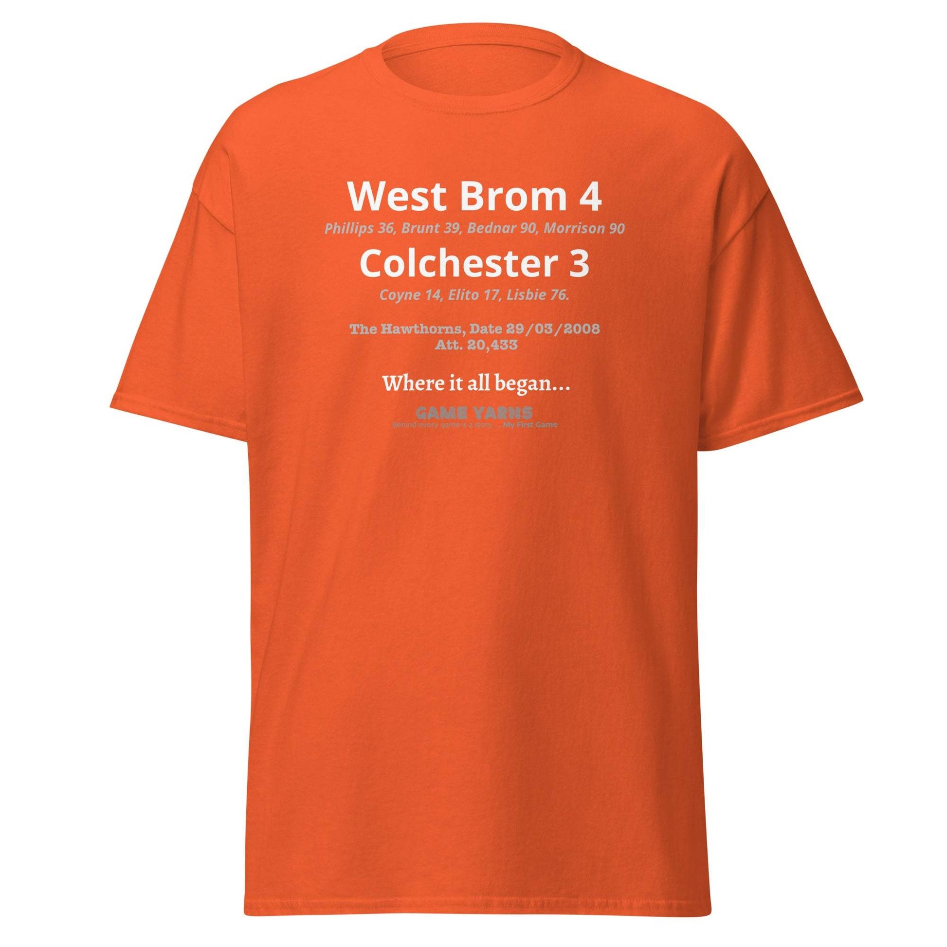 West Brom 4 Colchester 3 My First Game - Game Yarns