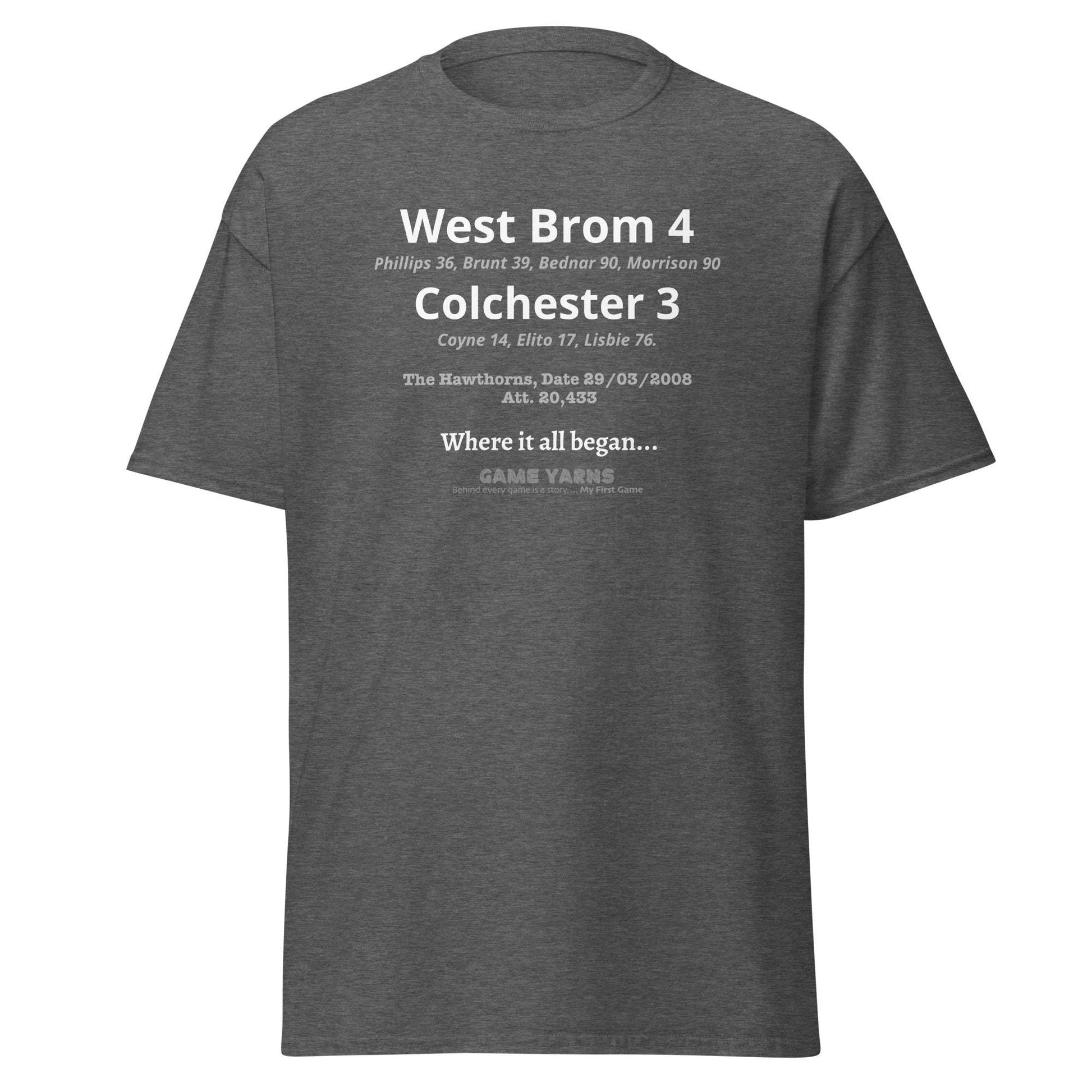 West Brom 4 Colchester 3 My First Game - Game Yarns