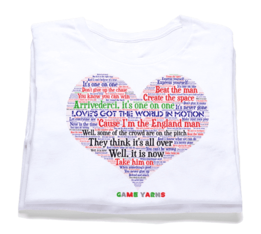 World In Motion Game Yarns Love T-shirt - Game Yarns