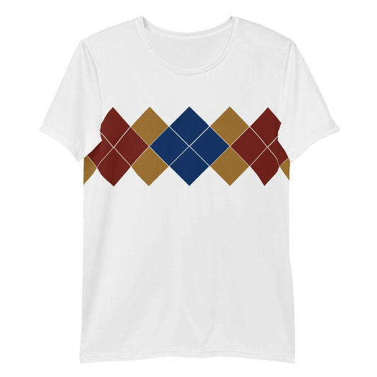 Ivan Lendl Argyle Blue Mustard Athletic T-shirt