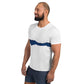 John McEnroe Blue Check White Athletic T-shirt