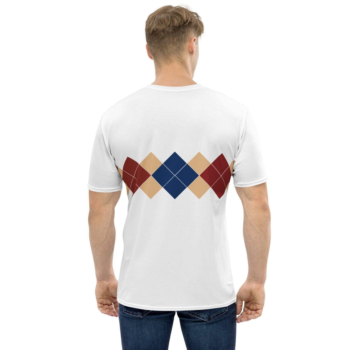 Ivan Lendl Gold Blue Argyle t-shirt