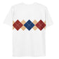 Ivan Lendl Gold Blue Argyle t-shirt