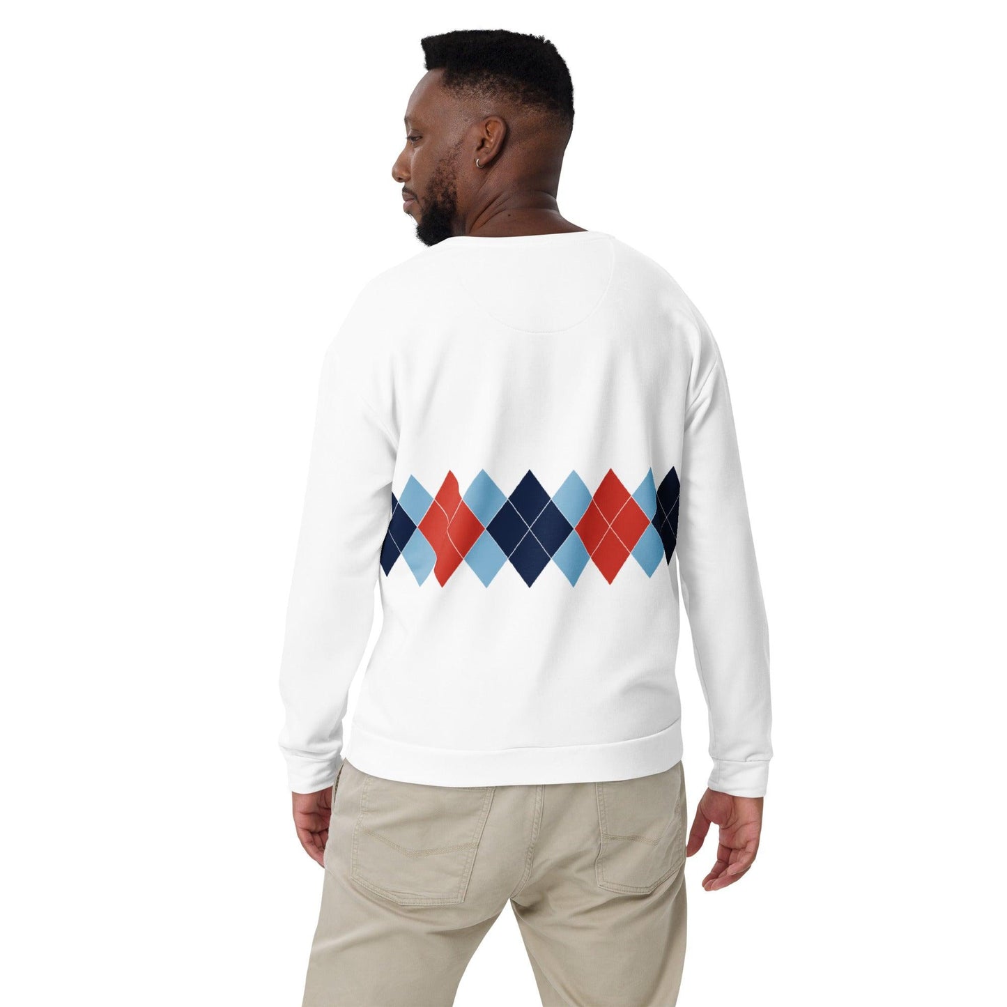 Ivan Lendl All Over Argyle Red Sweatshirt