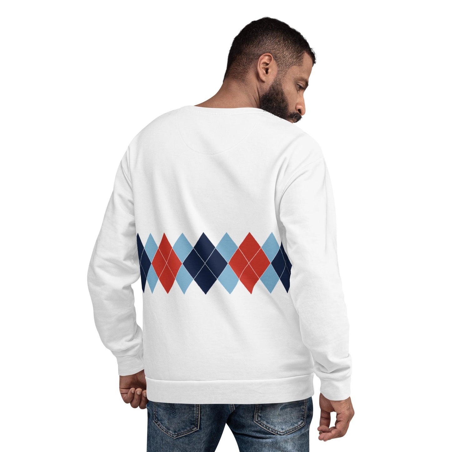 Ivan Lendl All Over Argyle Red Sweatshirt