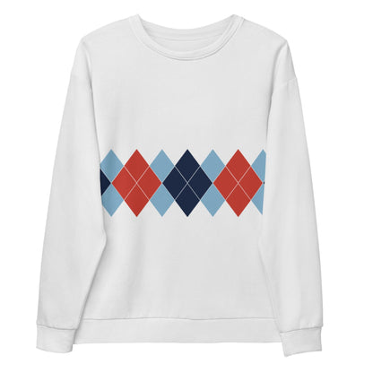 Ivan Lendl All Over Argyle Red Sweatshirt