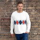 Ivan Lendl All Over Argyle Red Sweatshirt