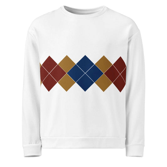 Ivan Lendl Blue Mustard Argyle Sweatshirt