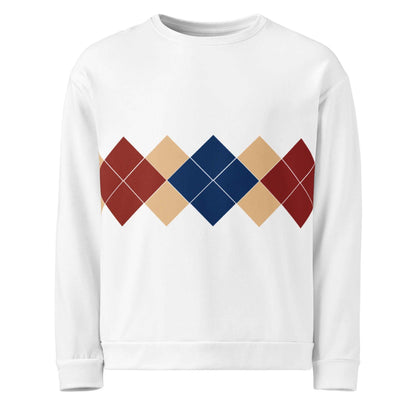 Ivan Lendl Gold Blue Argyle Sweatshirt