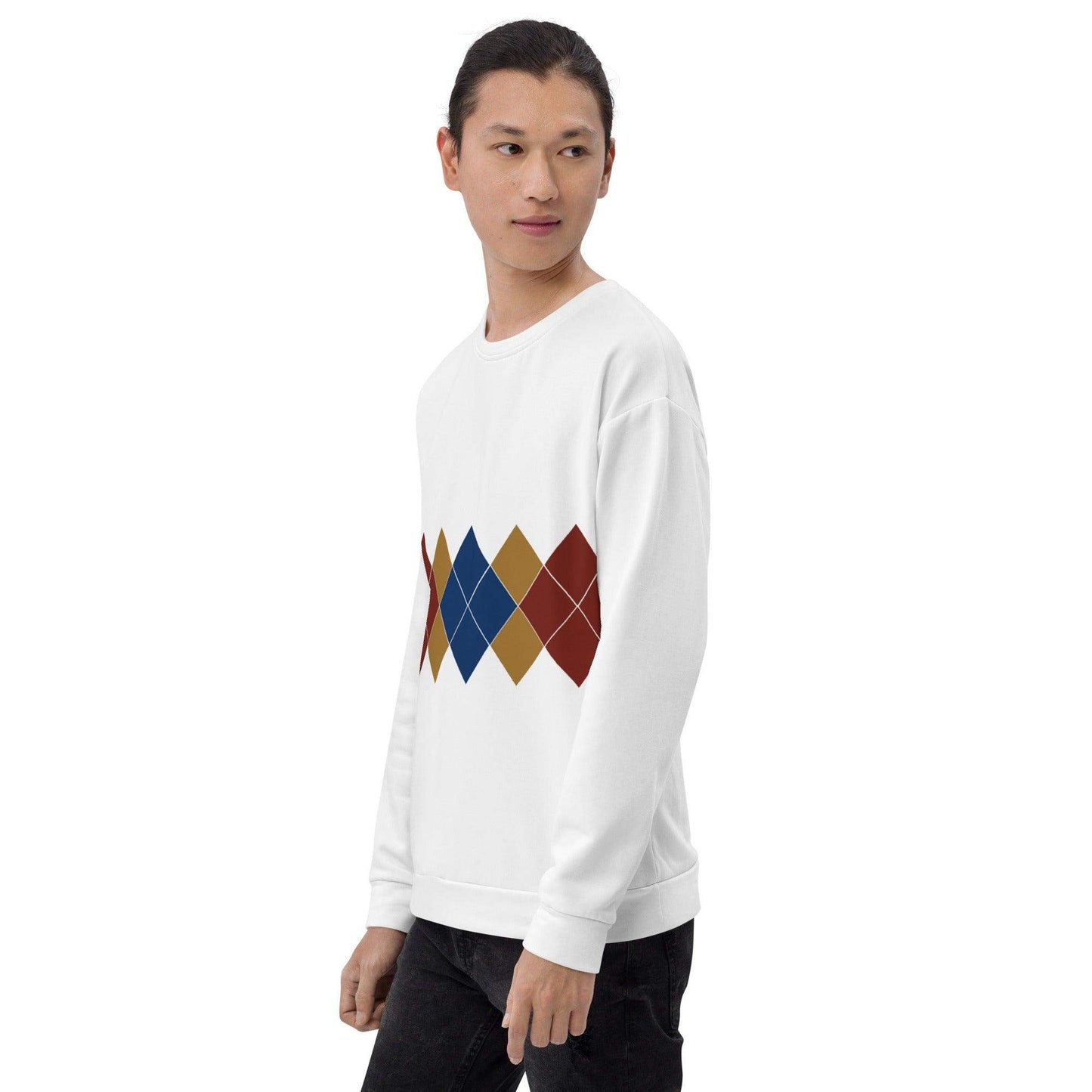 Ivan Lendl Blue Mustard Argyle Sweatshirt