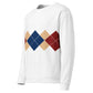 Ivan Lendl Gold Blue Argyle Sweatshirt