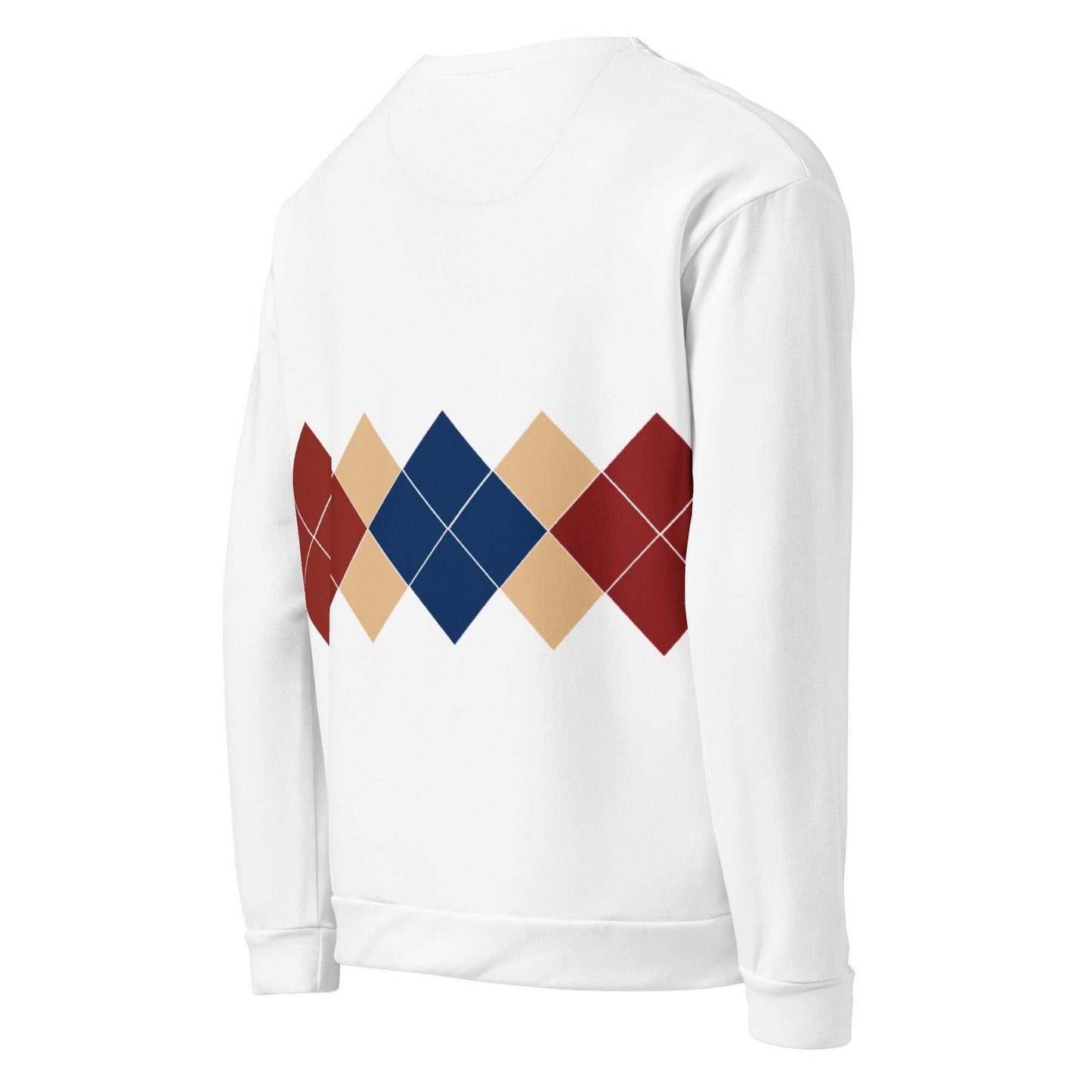 Ivan Lendl Gold Blue Argyle Sweatshirt