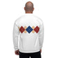 Ivan Lendl Gold Blue Argyle Bomber Jacket