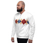 Ivan Lendl Gold Blue Argyle Bomber Jacket