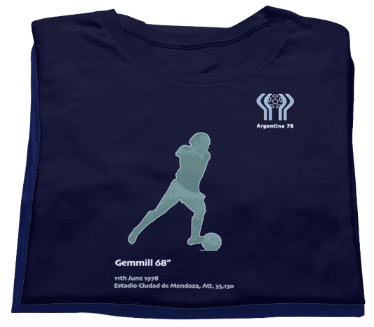 Archie Gemmill 1978 World Cup T-shirt by Game Yarns 