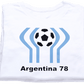 Argentina World Cup 78 t-shirt by game yarns