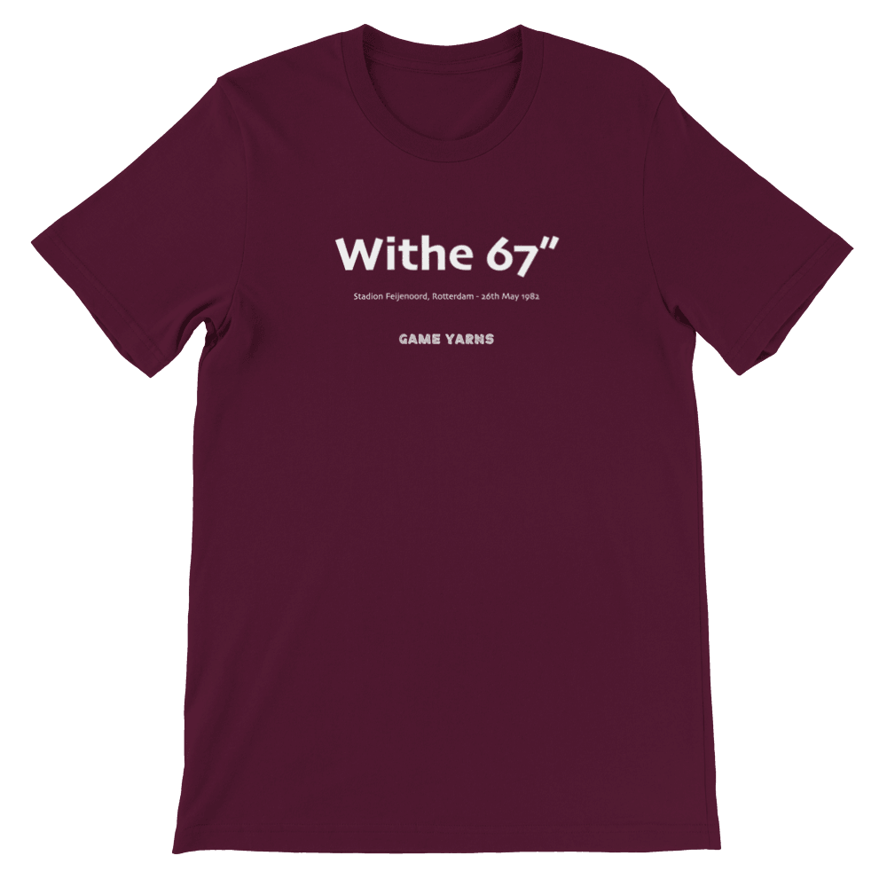 Aston Villa's 1982 European Cup winning Game Yarns t-shirt