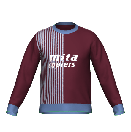 Aston Villa Retro Knitted Jumper - Game Yarns