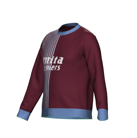 Aston Villa Retro Knitted Jumper - Game Yarns