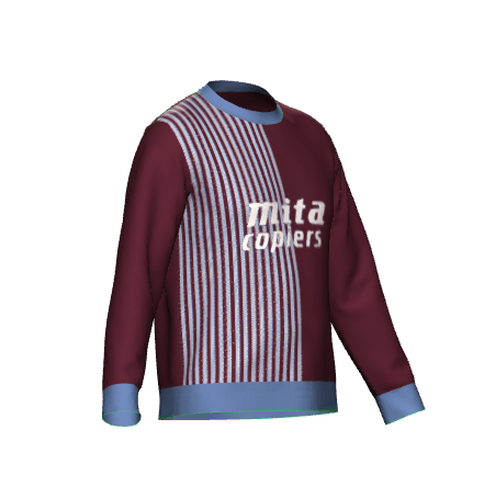 Aston Villa Retro Knitted Jumper - Game Yarns