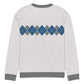 Ivan Lendl Blue Grey Argyle Knitted Sweater