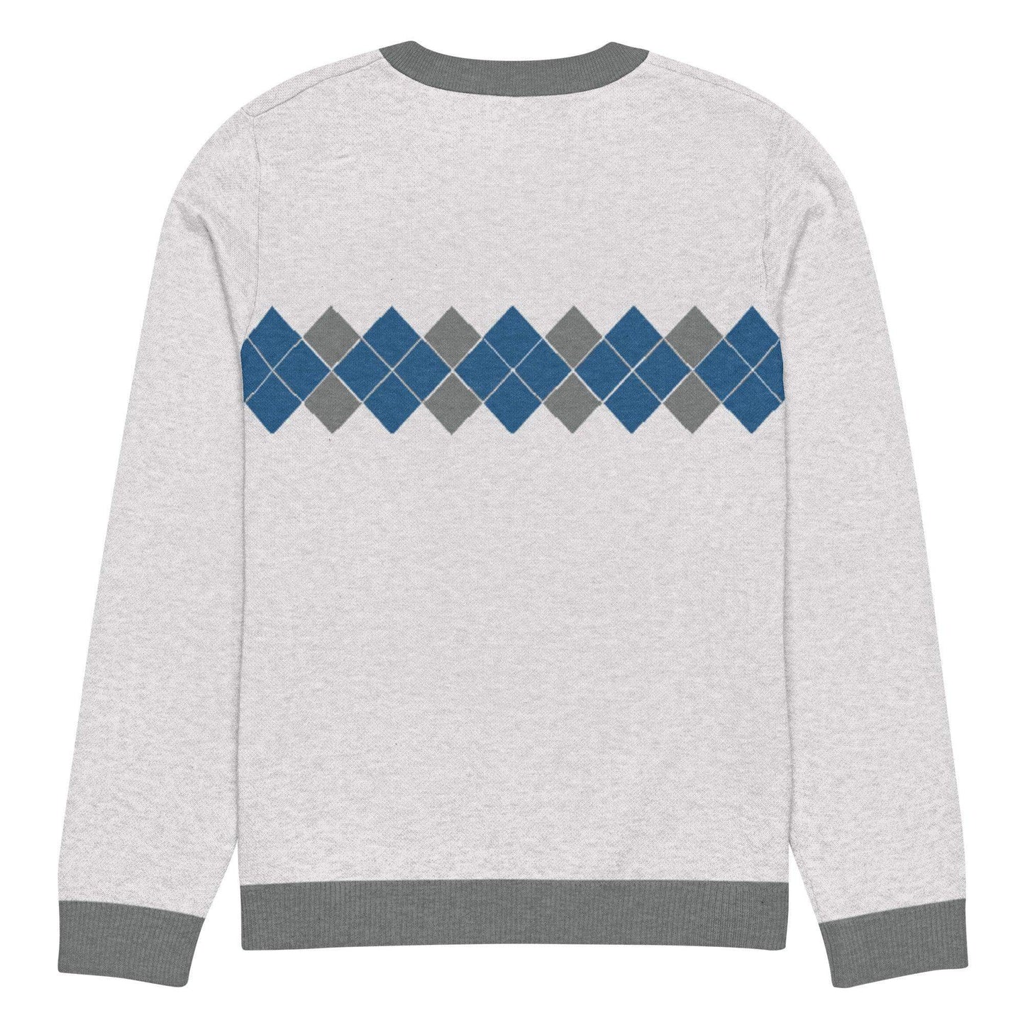 Ivan Lendl Blue Grey Argyle Knitted Sweater