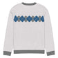 Ivan Lendl Blue Grey Argyle Knitted Sweater