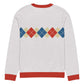 Ivan Lendl Gold Blue Argyle Knitted Sweater