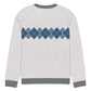 Ivan Lendl Blue Grey Argyle Knitted Sweater