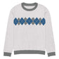 Ivan Lendl Blue Grey Argyle Knitted Sweater