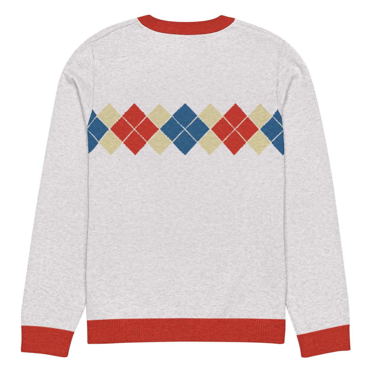 Ivan Lendl Gold Blue Argyle Knitted Sweater