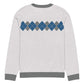 Ivan Lendl Blue Grey Argyle Knitted Sweater