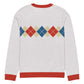 Ivan Lendl Gold Blue Argyle Knitted Sweater