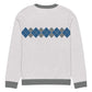 Ivan Lendl Blue Grey Argyle Knitted Sweater