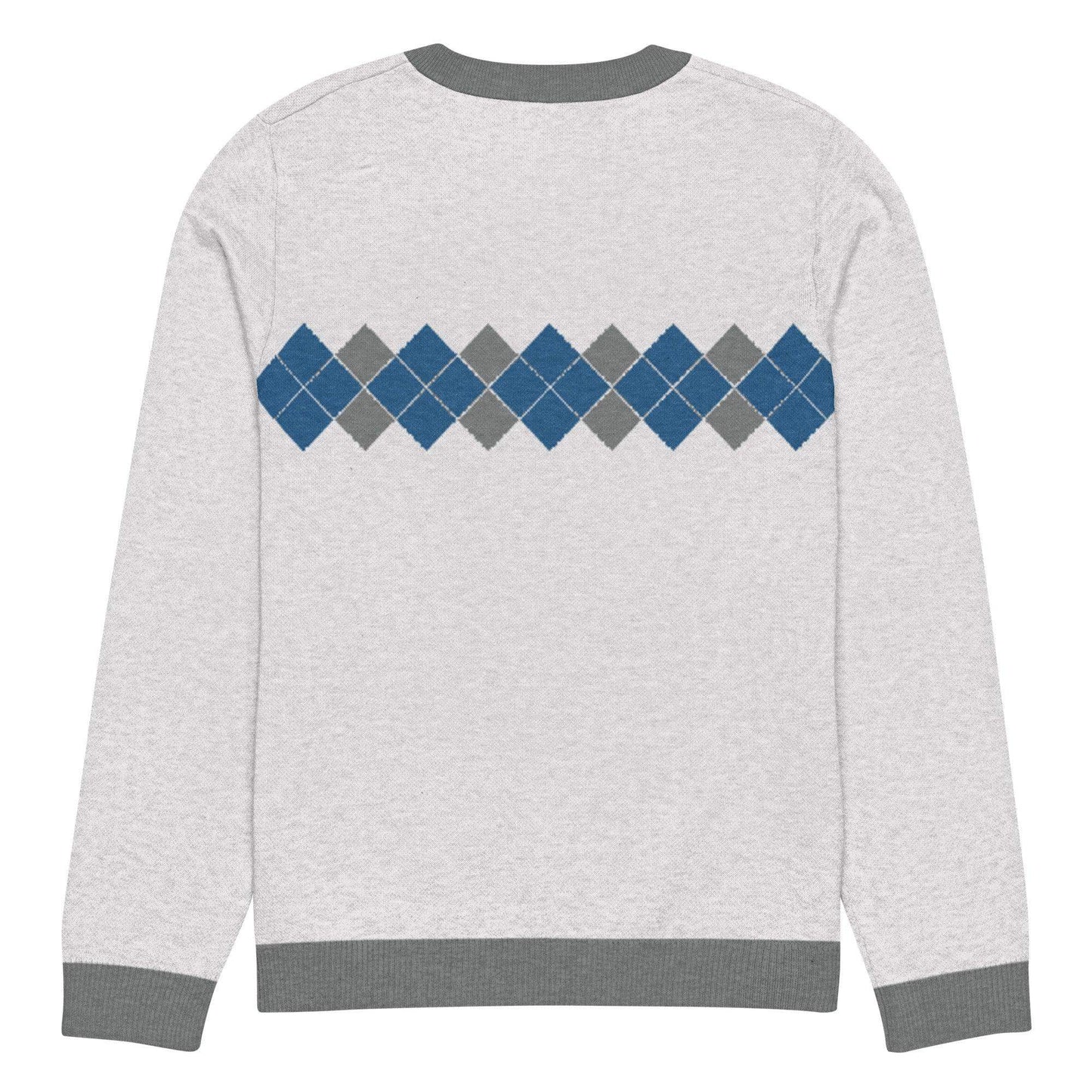 Ivan Lendl Blue Grey Argyle Knitted Sweater