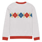 Ivan Lendl Gold Blue Argyle Knitted Sweater