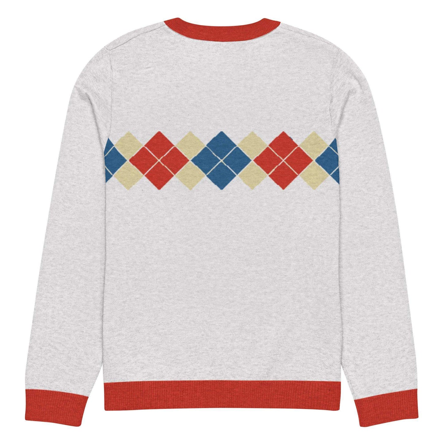 Ivan Lendl Gold Blue Argyle Knitted Sweater