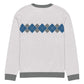 Ivan Lendl Blue Grey Argyle Knitted Sweater