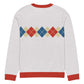 Ivan Lendl Gold Blue Argyle Knitted Sweater