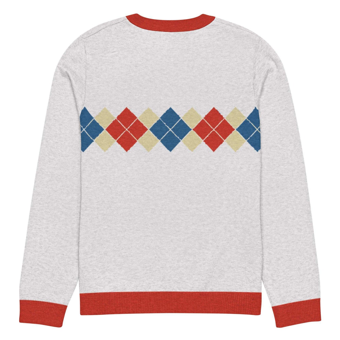 Ivan Lendl Gold Blue Argyle Knitted Sweater