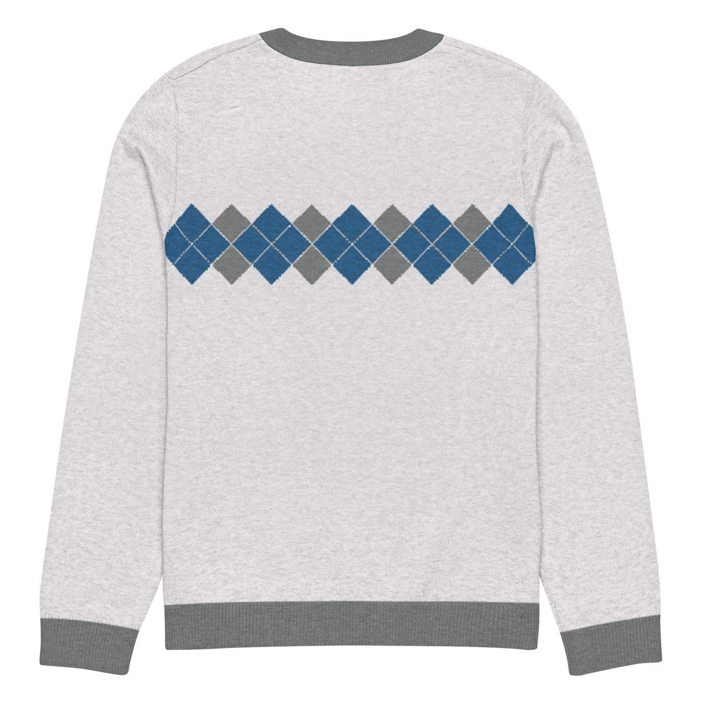 Ivan Lendl Blue Grey Argyle Knitted Sweater