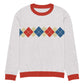 Ivan Lendl Gold Blue Argyle Knitted Sweater