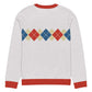 Ivan Lendl Gold Blue Argyle Knitted Sweater