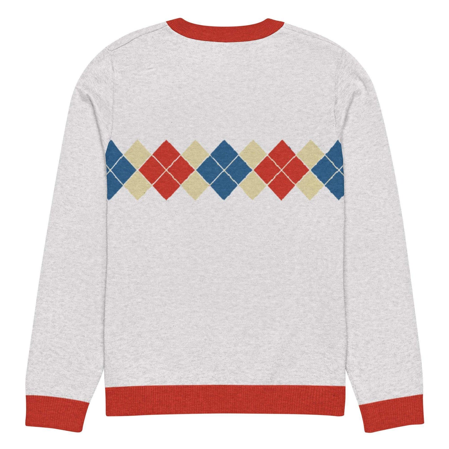 Ivan Lendl Gold Blue Argyle Knitted Sweater