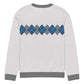 Ivan Lendl Blue Grey Argyle Knitted Sweater