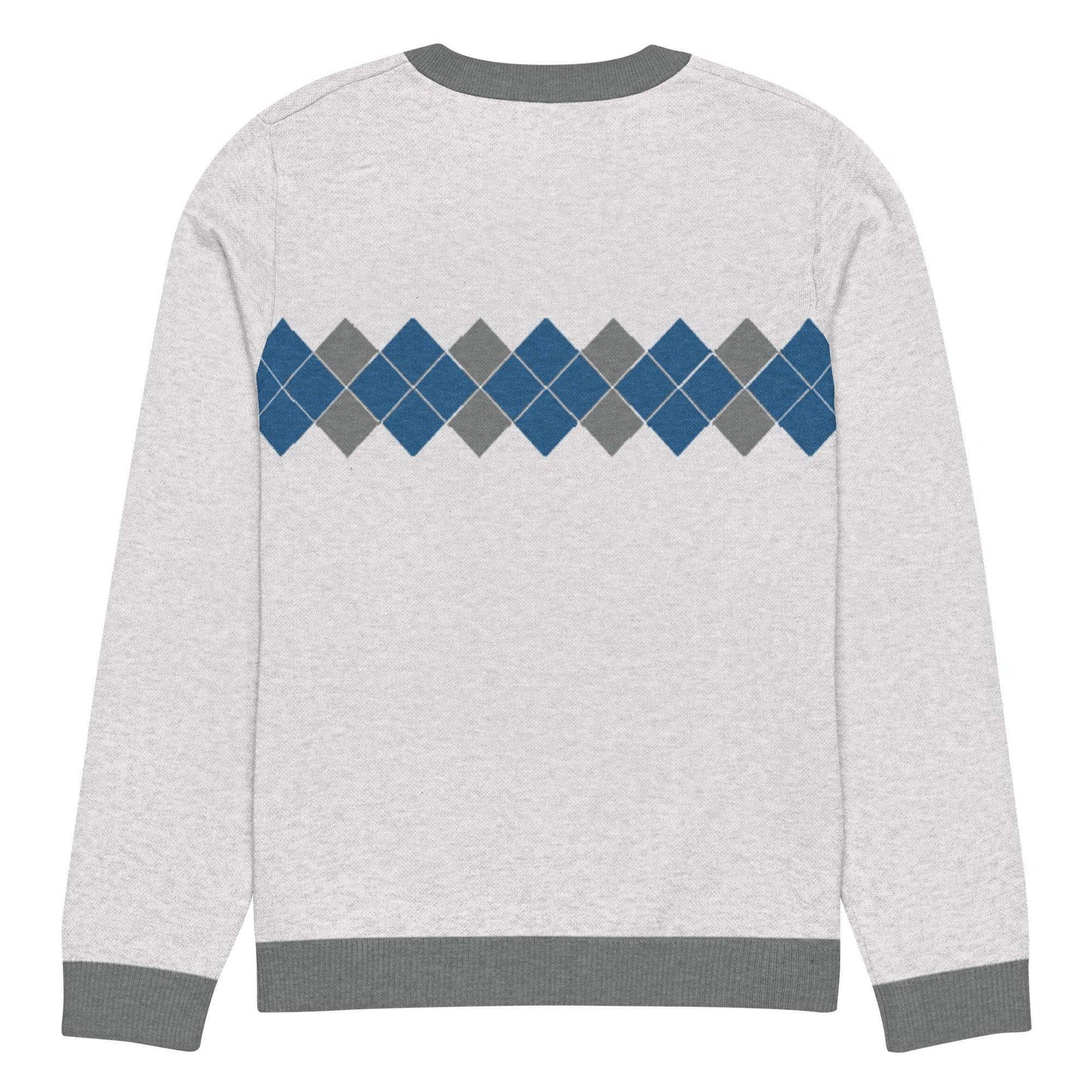 Ivan Lendl Blue Grey Argyle Knitted Sweater