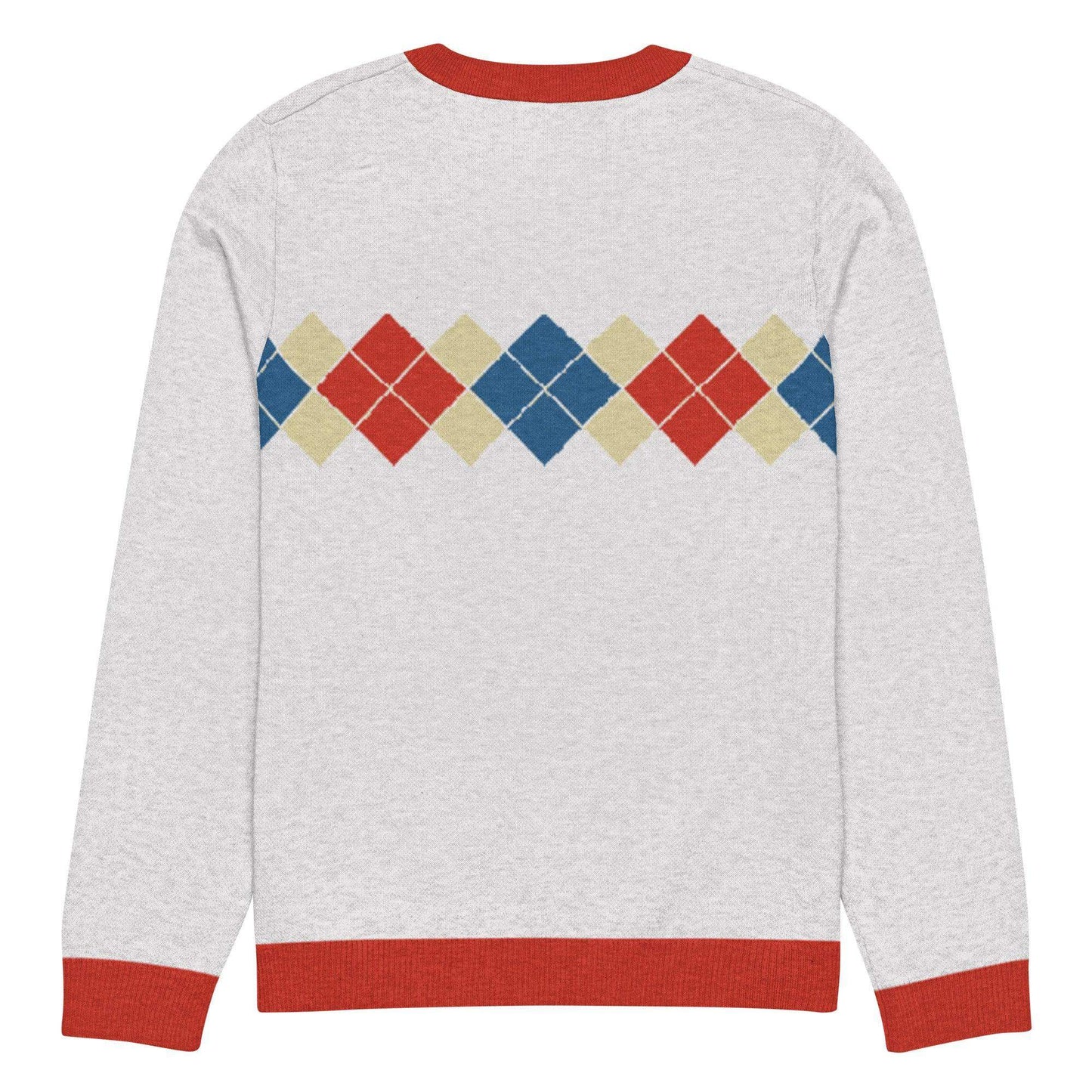 Ivan Lendl Gold Blue Argyle Knitted Sweater