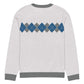 Ivan Lendl Blue Grey Argyle Knitted Sweater