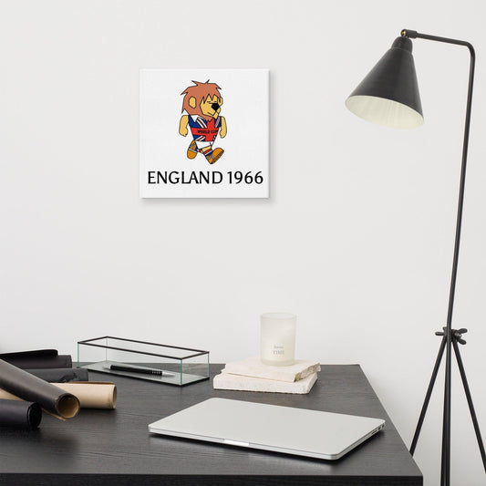 England World Cup Willie 1966 Canvas - Game Yarns