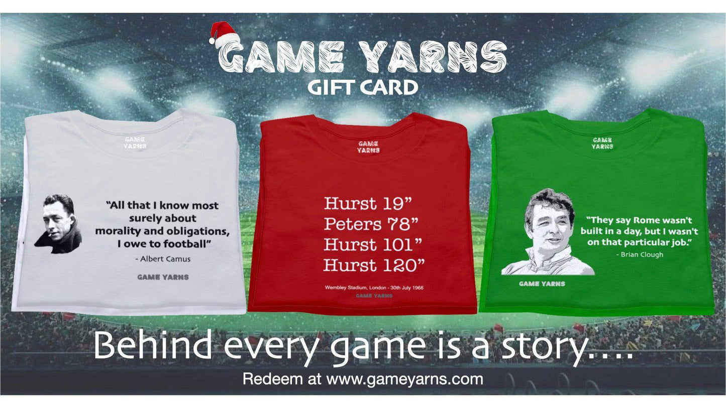 Game Yarns Gift Card - Game Yarns